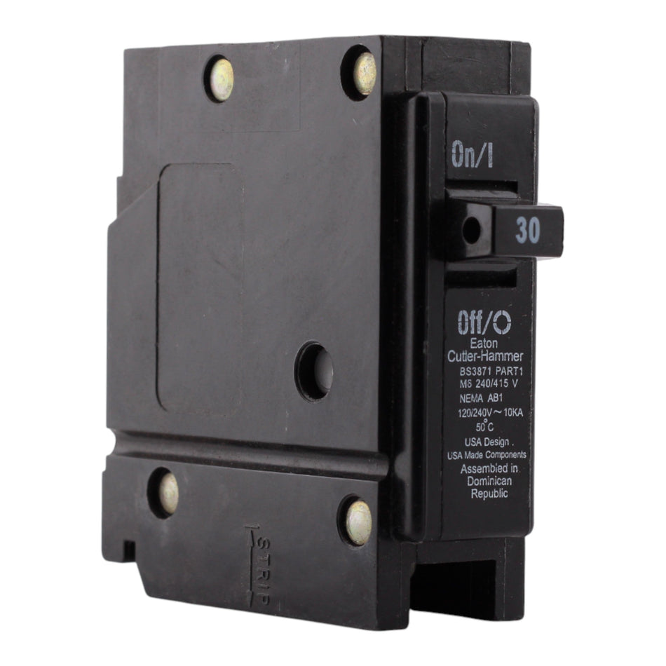 Eaton Quicklag, HQP1030, 30A, 1P, 120/240V, Plug-On, Circuit Breaker