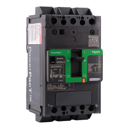 Square D PowerPacT B BDL36100 100A 3P 600Y/347V Circuit Breaker
