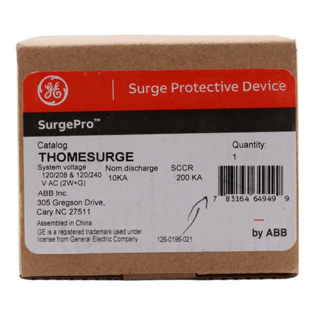 GE/ABB THOMESURGE 36kA 120/240V SPD Surge Protector - Image 2