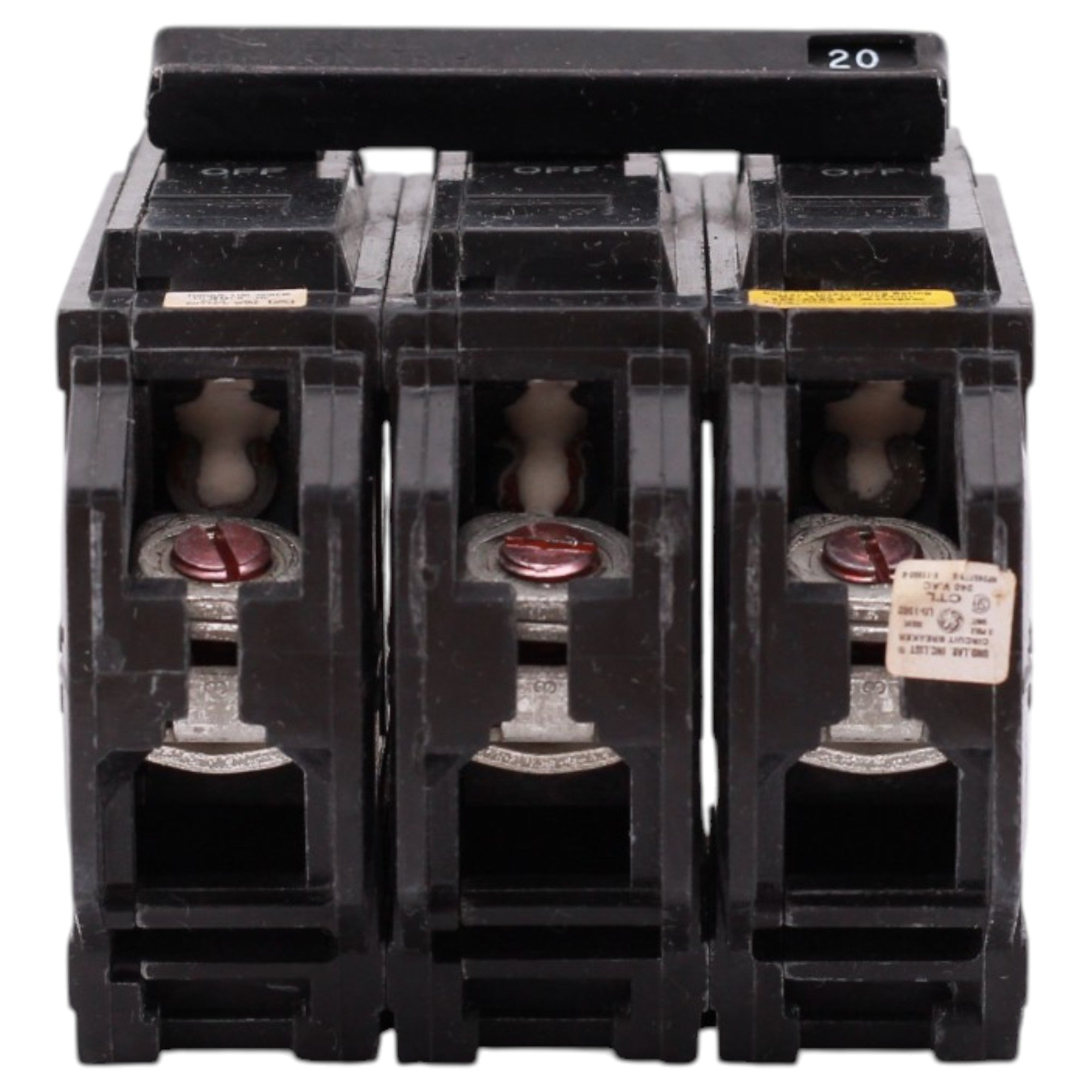 GE Q-Line, THQB32020, 20A, 3P, 240V, 10kAIC, Bolt-On, Circuit Breaker - Image 8