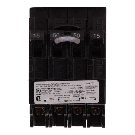 Siemens QT Q21550CT 15-50A 1P/2P 120/240V Triplex Circuit Breaker - Image 3