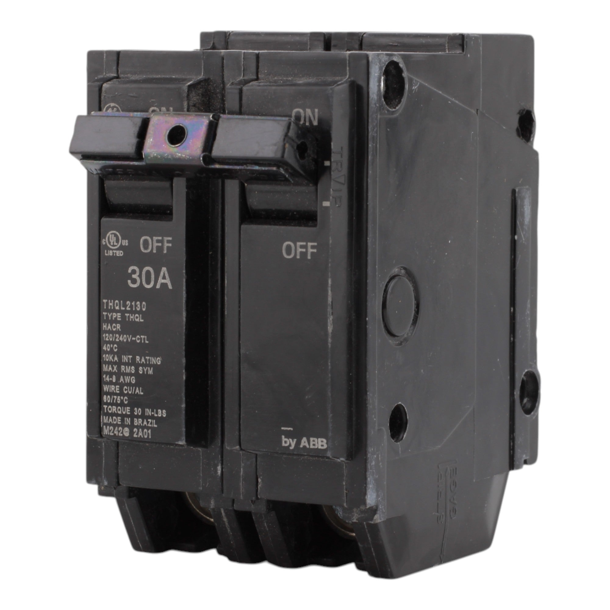 GE THQL2130 30A 2P 120/240V Q-Line Plug-In Circuit Breaker - Image 6