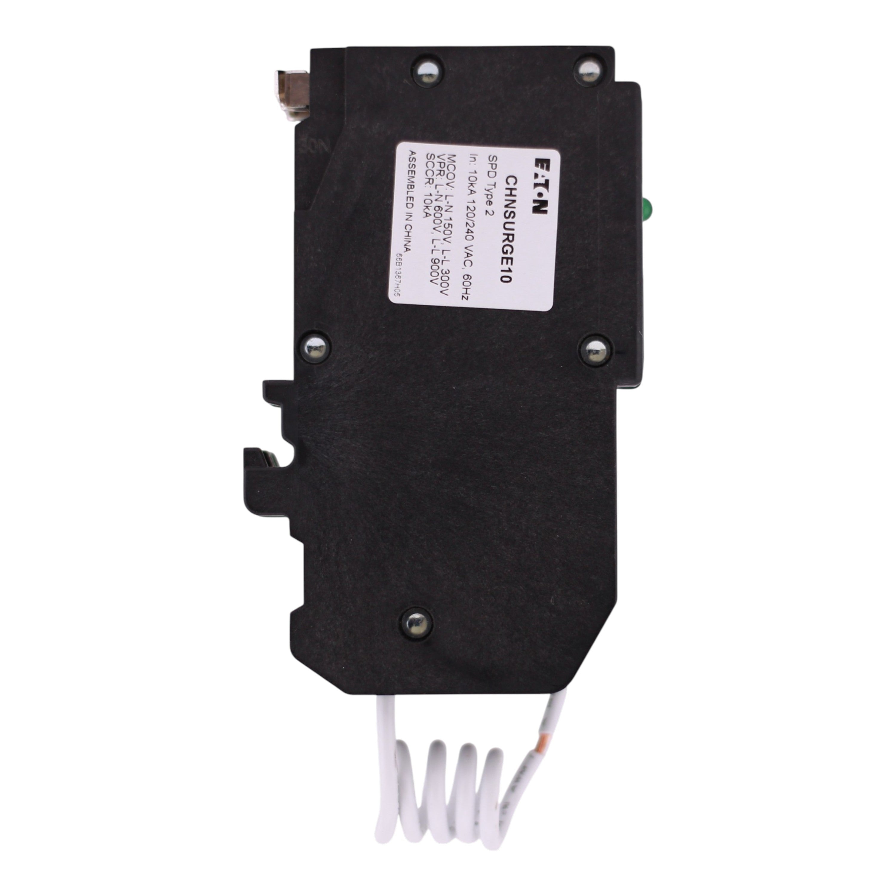 Eaton CH, CHNSURGE10, 2P, 120/240V, 20kA, Pigtail Neutral, Surge Protective Device - Image 5