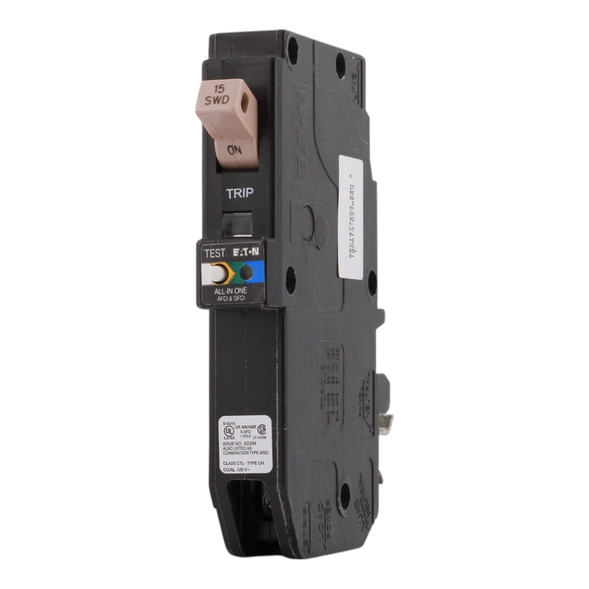 Eaton CHFPAFGF115CS 15 Amps 120 Volts Single Pole All in One Arc Fault/Ground Fault Breaker for CH Panels - Image 3