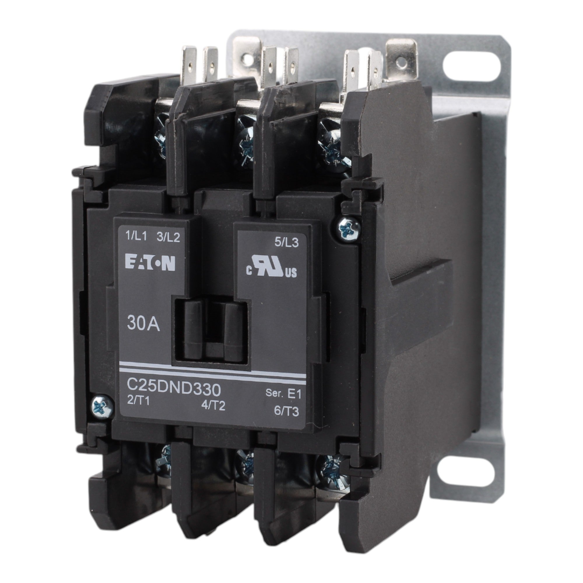 Eaton C25DND330A Definite Purpose Contactor, 30A, 110-120VAC, 3-Pole, Non-Reversing, Quick Connect Terminals - Image 3