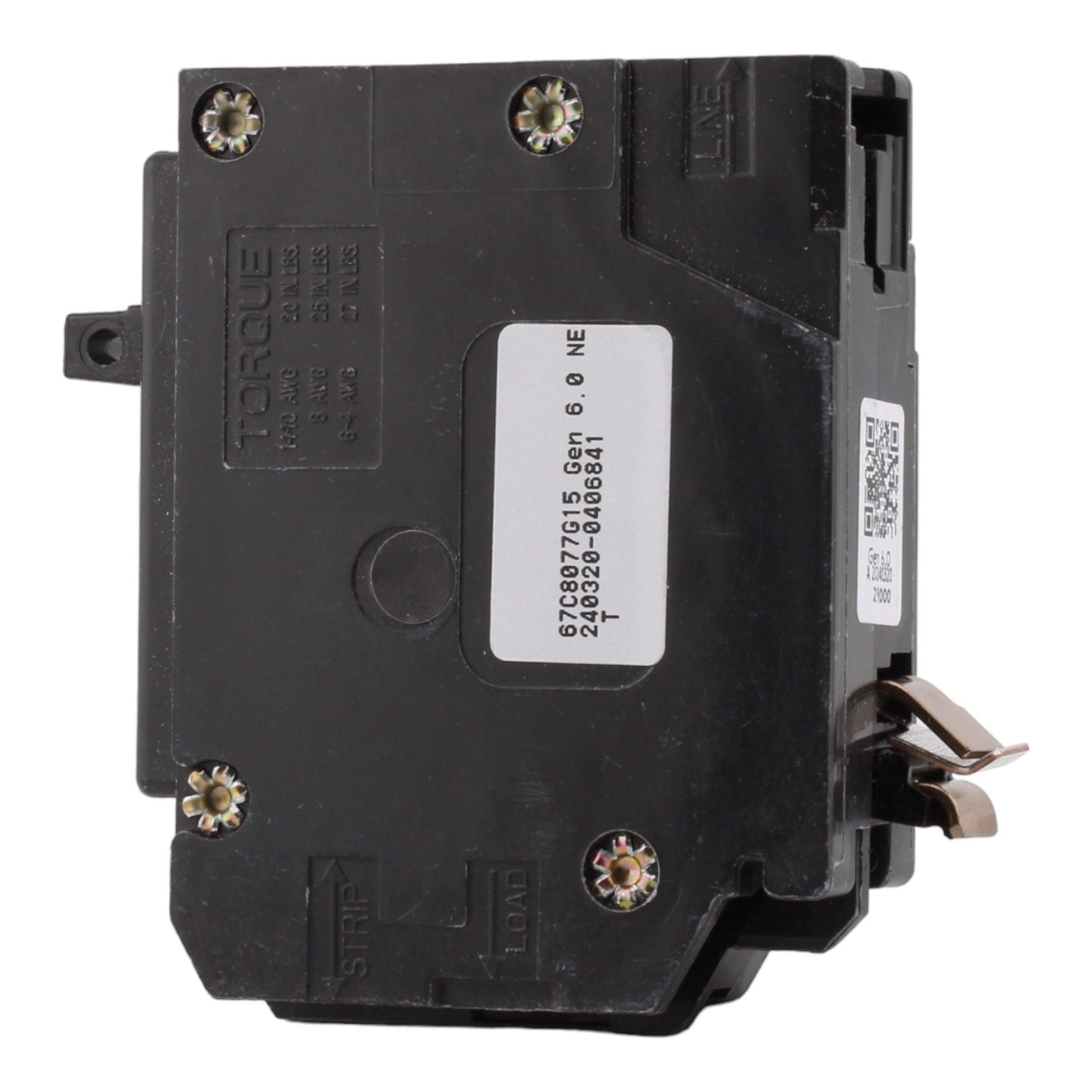 Eaton BR BRP115DF 15A 1P 120V AFCI/GFCI Plug on Neutral Circuit Breaker - Image 4