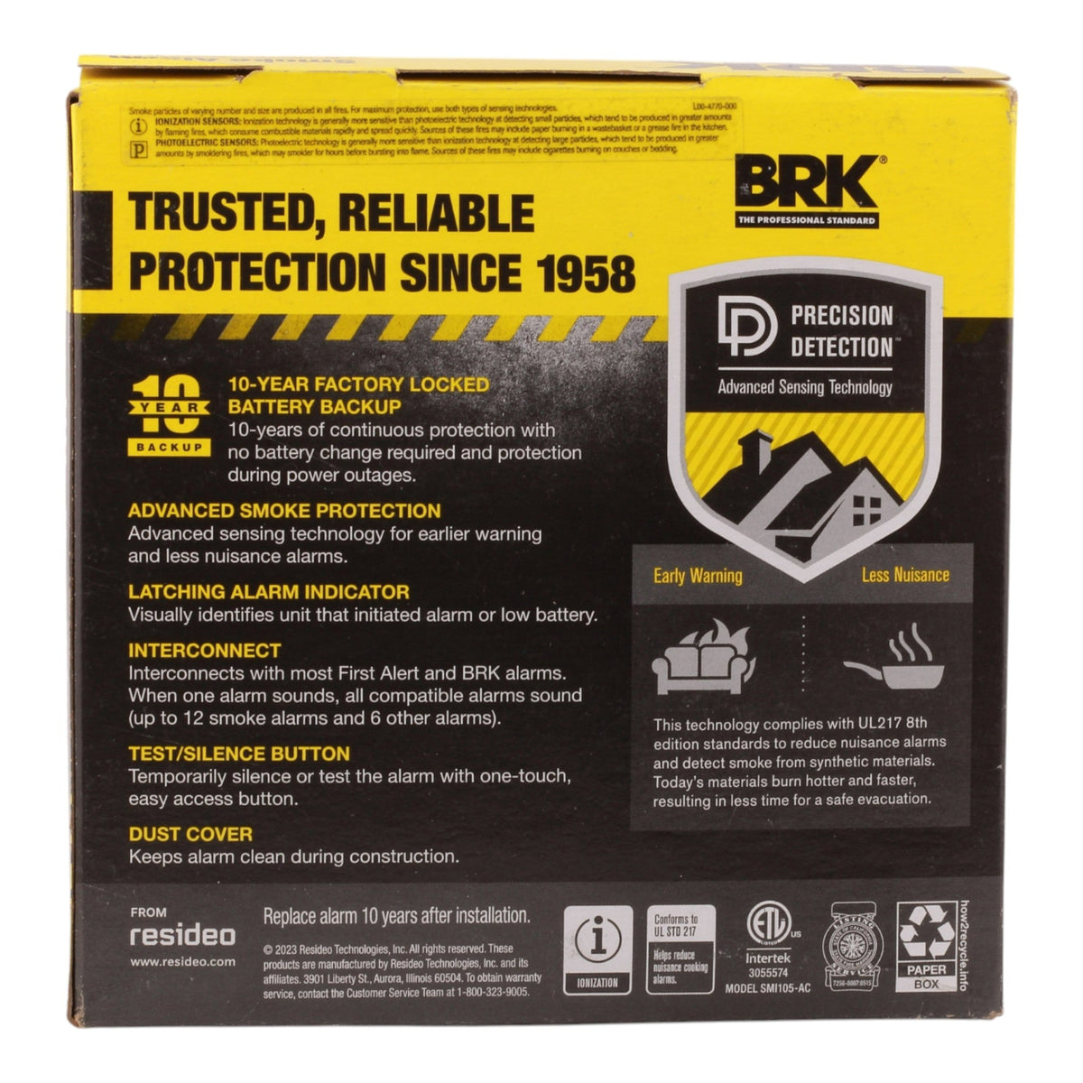 BRK SMI105-AC Hardwire Smoke Alarm with 10-Year Battery Backup - Image 2