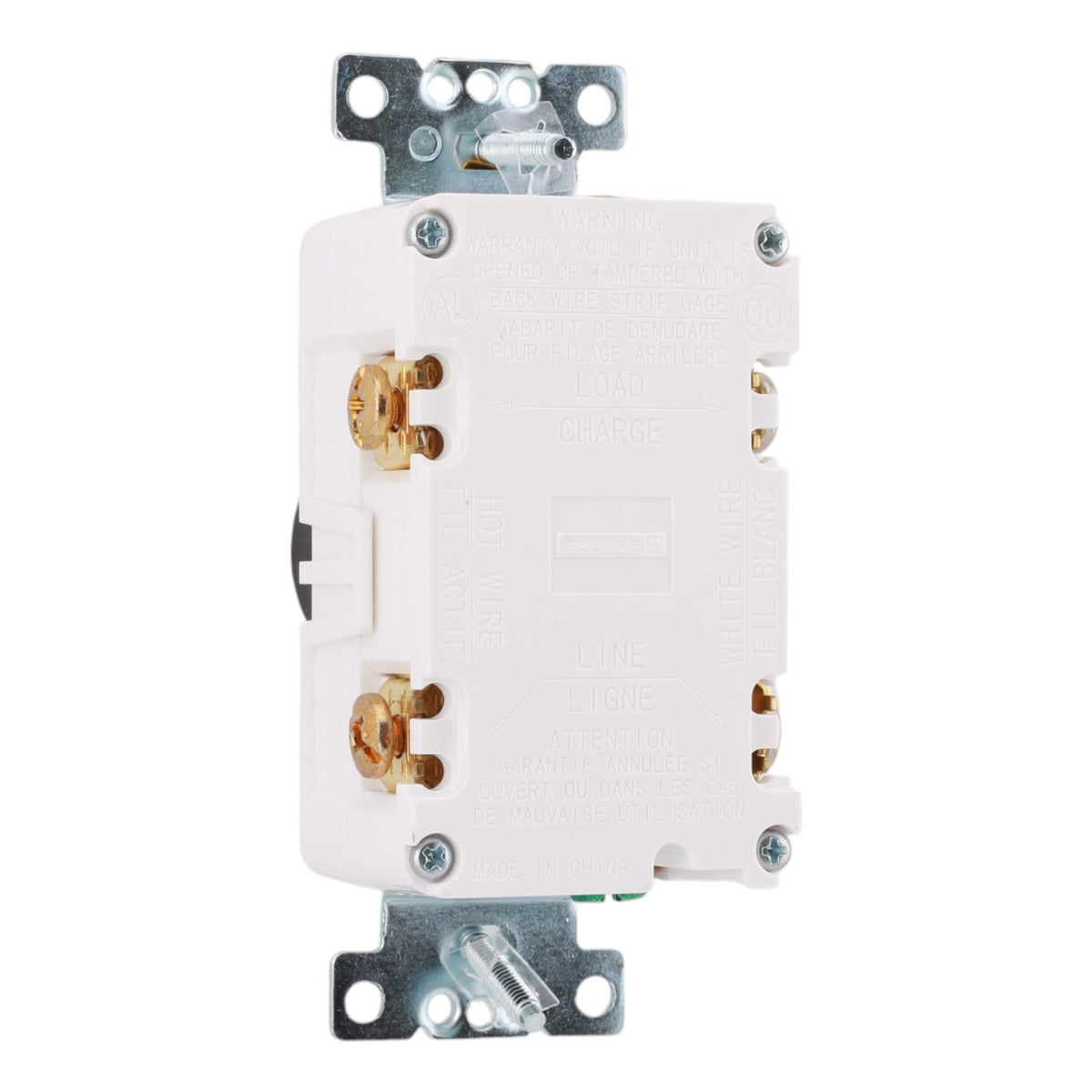 Square D SQR51103WH 15A 125V Tamper/Weather Resistant GFCI Outlet - Image 4