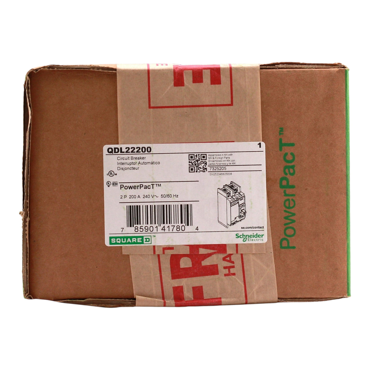 Square D PowerPacT QDL22200 200A 2P 240V Circuit Breaker - Image 3