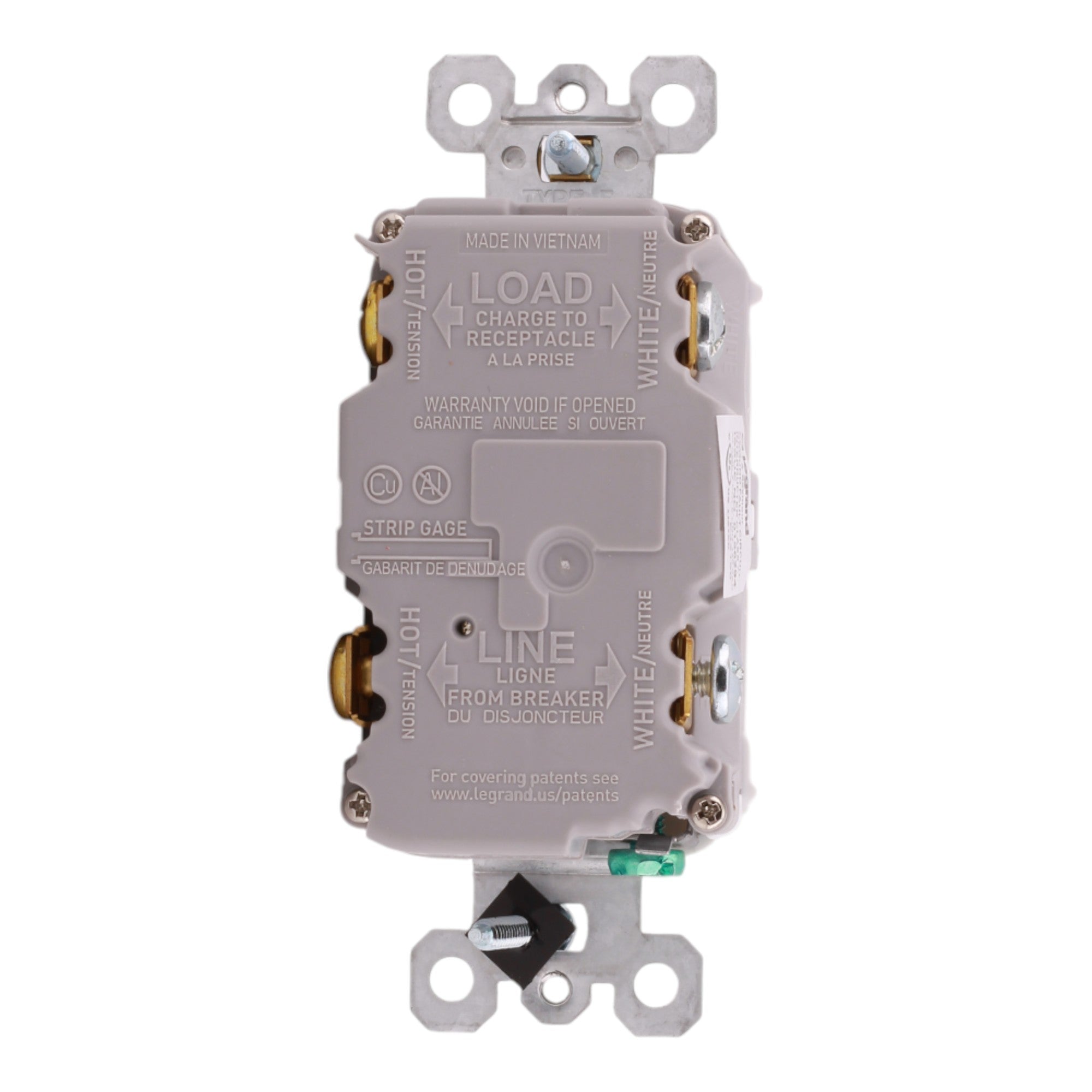 Legrand radiant 1597W 15A GFCI Duplex Receptacle White - Image 8
