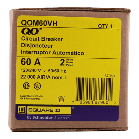 Square D QO QOM60VH 60A 2P 120/240V Main Breaker - Image 3