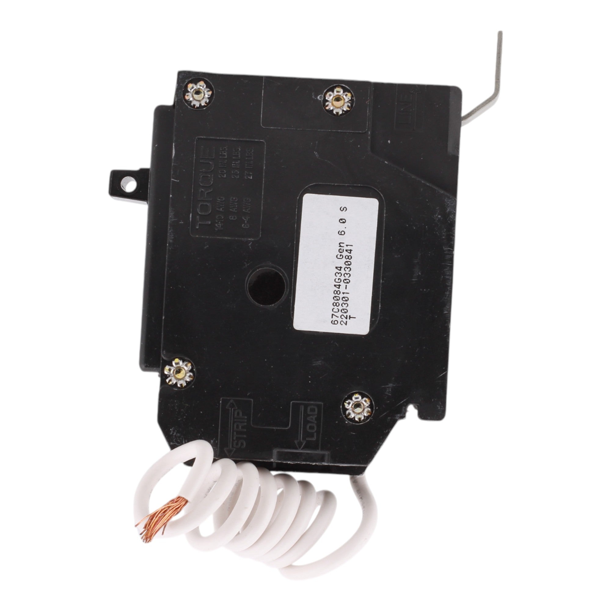 Eaton QB1020GF, 20A, 120/240V, 1-Pole GFCI Circuit Breaker, 5mA Trip, Bolt-On, for QB Load Centers - Image 4