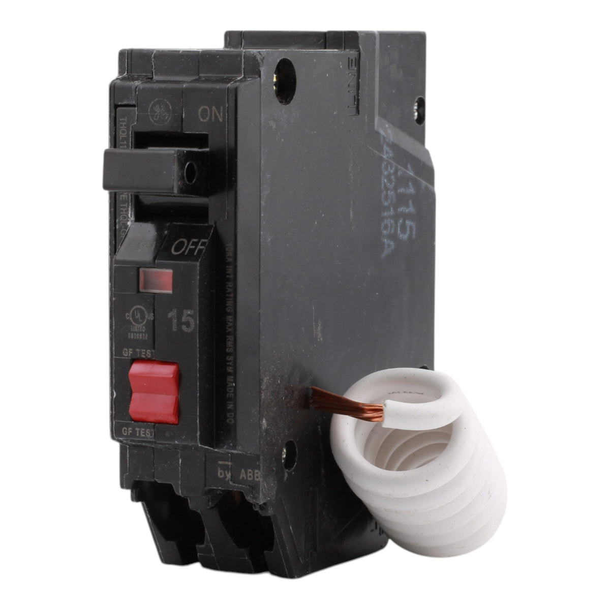 GE THQL1115GFTP 15A 1P 120V GFCI Self-Test Circuit Breaker - Image 7