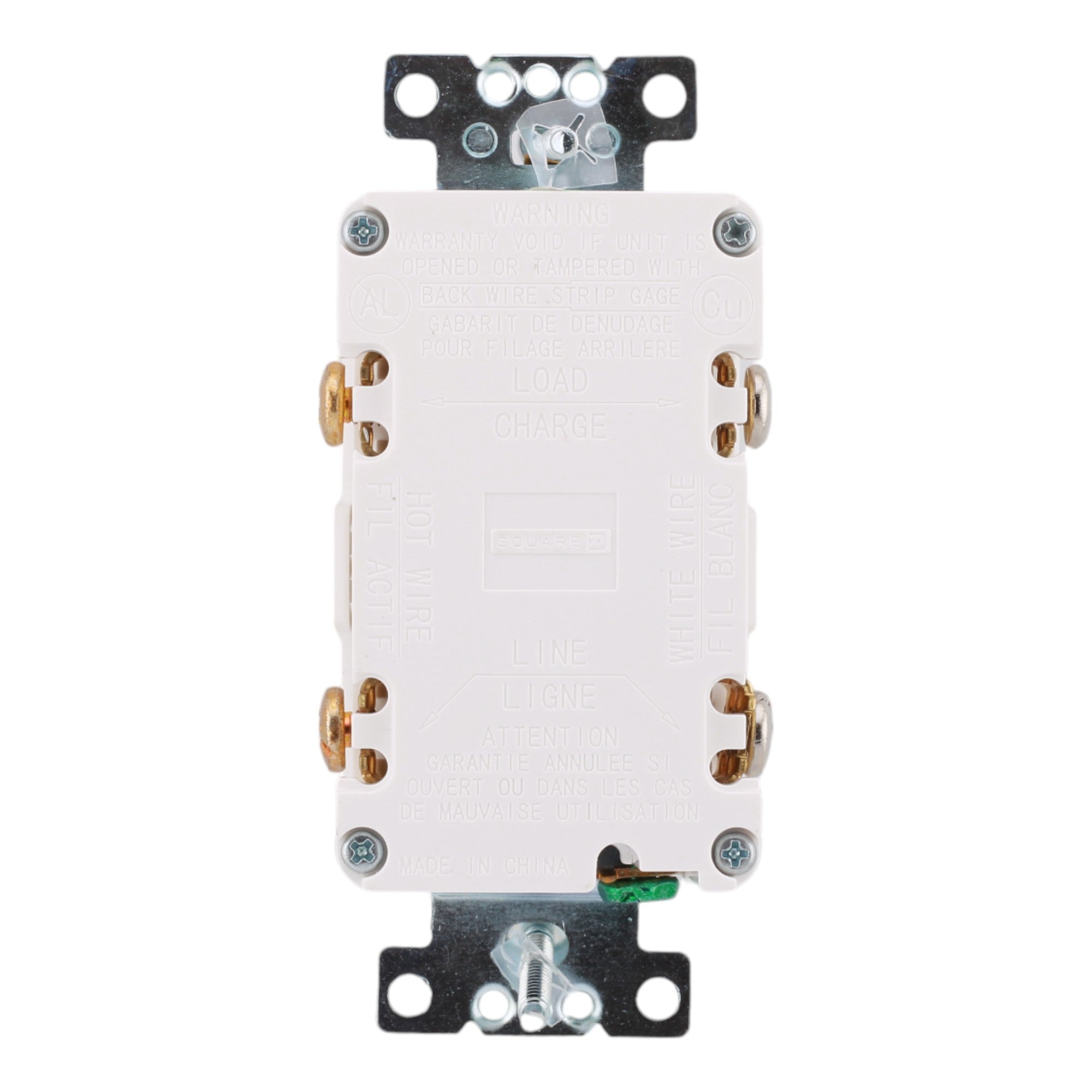 Square D SQR51103WH 15A 125V Tamper/Weather Resistant GFCI Outlet - Image 5