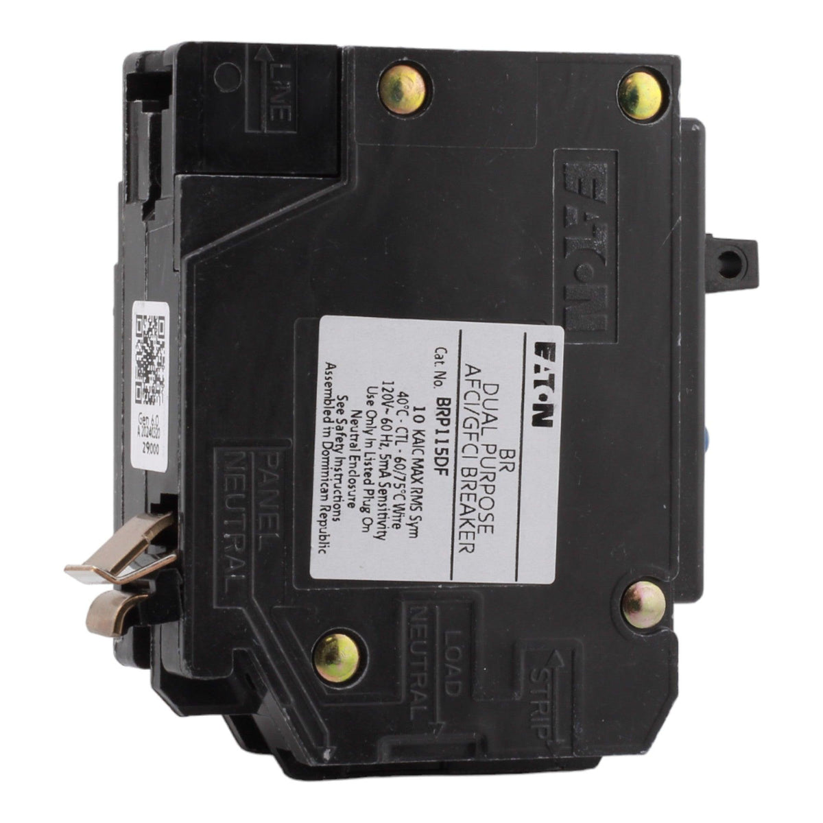 Eaton BR BRP115DF 15A 1P 120V AFCI/GFCI Plug on Neutral Circuit Breaker - Image 5