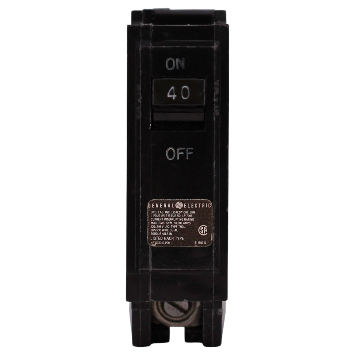 ABB Q-Line, THQL1140, 40A, 1P, 120/240V, Thermal Magnetic, Plug-In, Circuit Breaker - Image 2