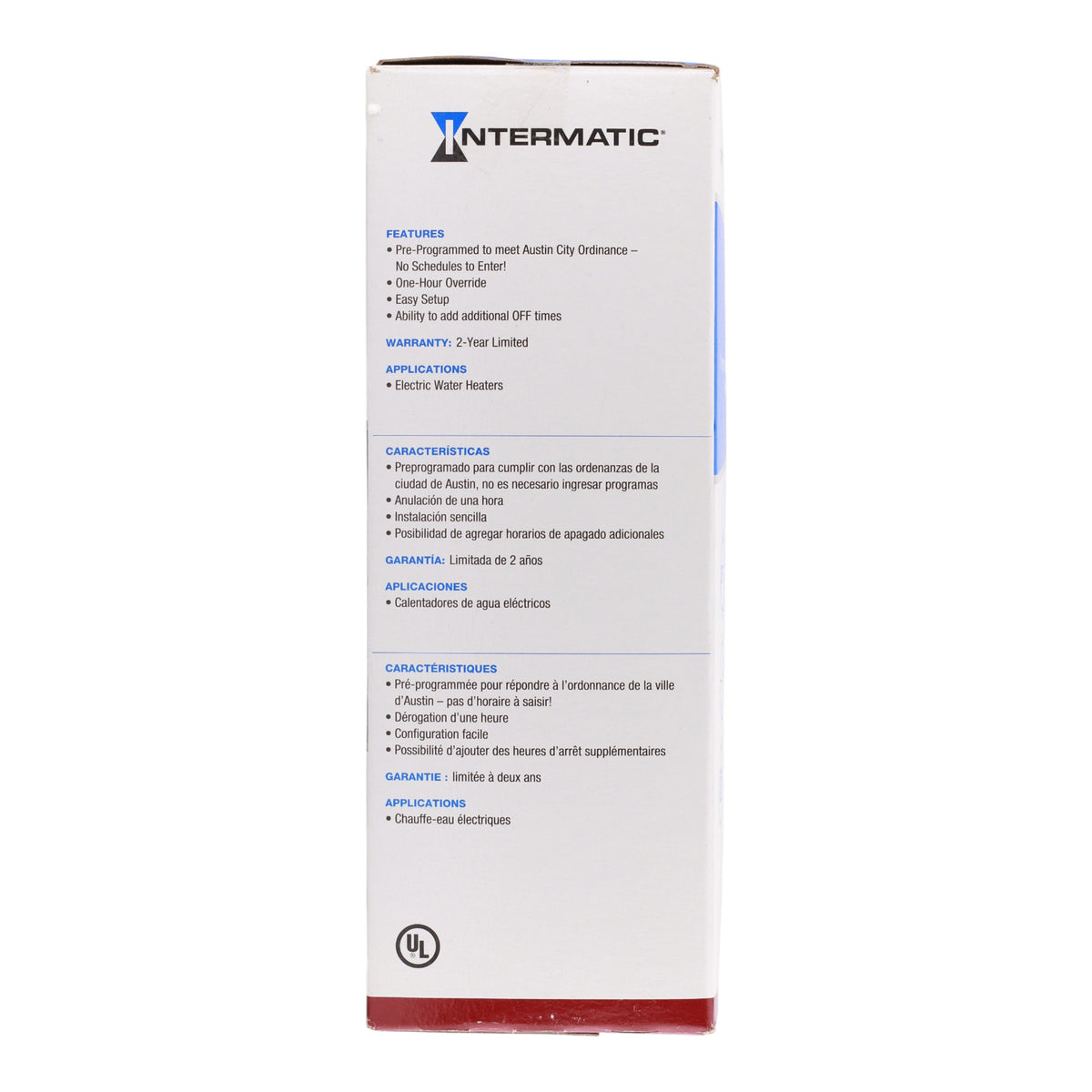 Intermatic, WH2725AT, 7-Day, Pre-Programmed, Water Heater Timer, 240V, 30A, DPST - Image 13