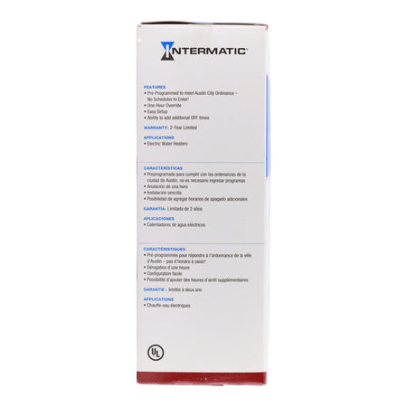 Intermatic, WH2725AT, 7-Day, Pre-Programmed, Water Heater Timer, 240V, 30A, DPST - Image 13