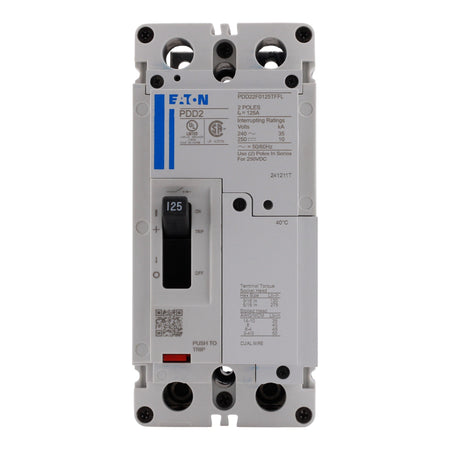 Eaton Power Defense PDD22F0125TFFL 125A 2P 240V 35kA Molded Case Circuit Breaker - Image 4