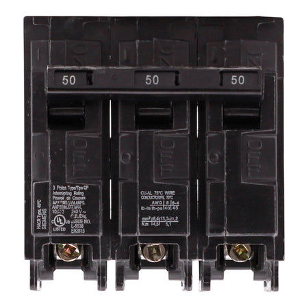 Siemens QP, Q350, 50A, 3P, 240V, Thermal Magnetic, Plug-In, Circuit Breaker - Image 3