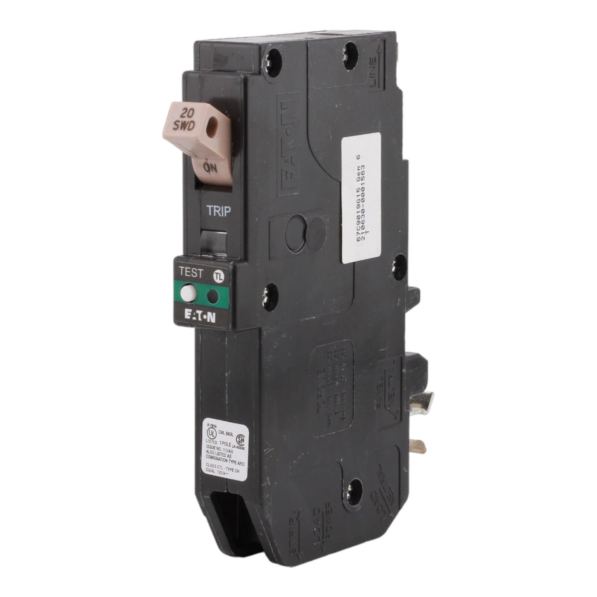 Eaton CH CHFP120AF 20A 1P 120V AFCI Plug-On Neutral Circuit Breaker - Image 2