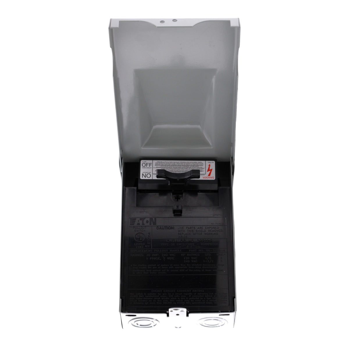 Eaton, DPF Series, DPF221RP, 30A, 2-Pole, 120/240V, Fused Pullout, AC Disconnect, NEMA 3R - Image 12