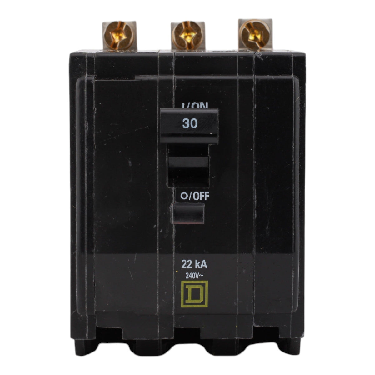 Square D QOB330VH, 30A, 120/240V, 3-Pole, Bolt-On Circuit Breaker, Standard Trip, 22kA Interrupt Rating, for Square D Load Centers - Image 2