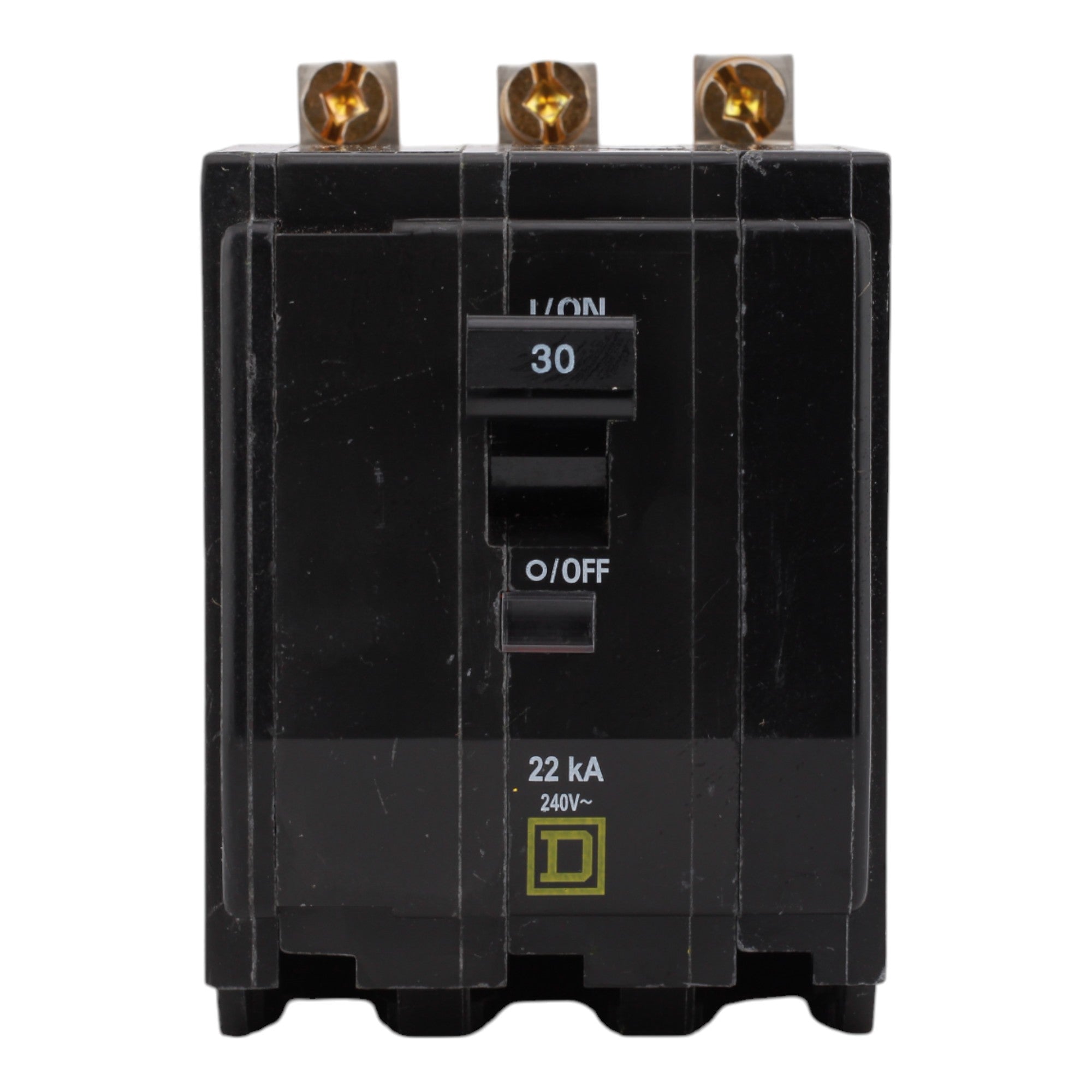 Square D QOB330VH, 30A, 120/240V, 3-Pole, Bolt-On Circuit Breaker, Standard Trip, 22kA Interrupt Rating, for Square D Load Centers - Image 2