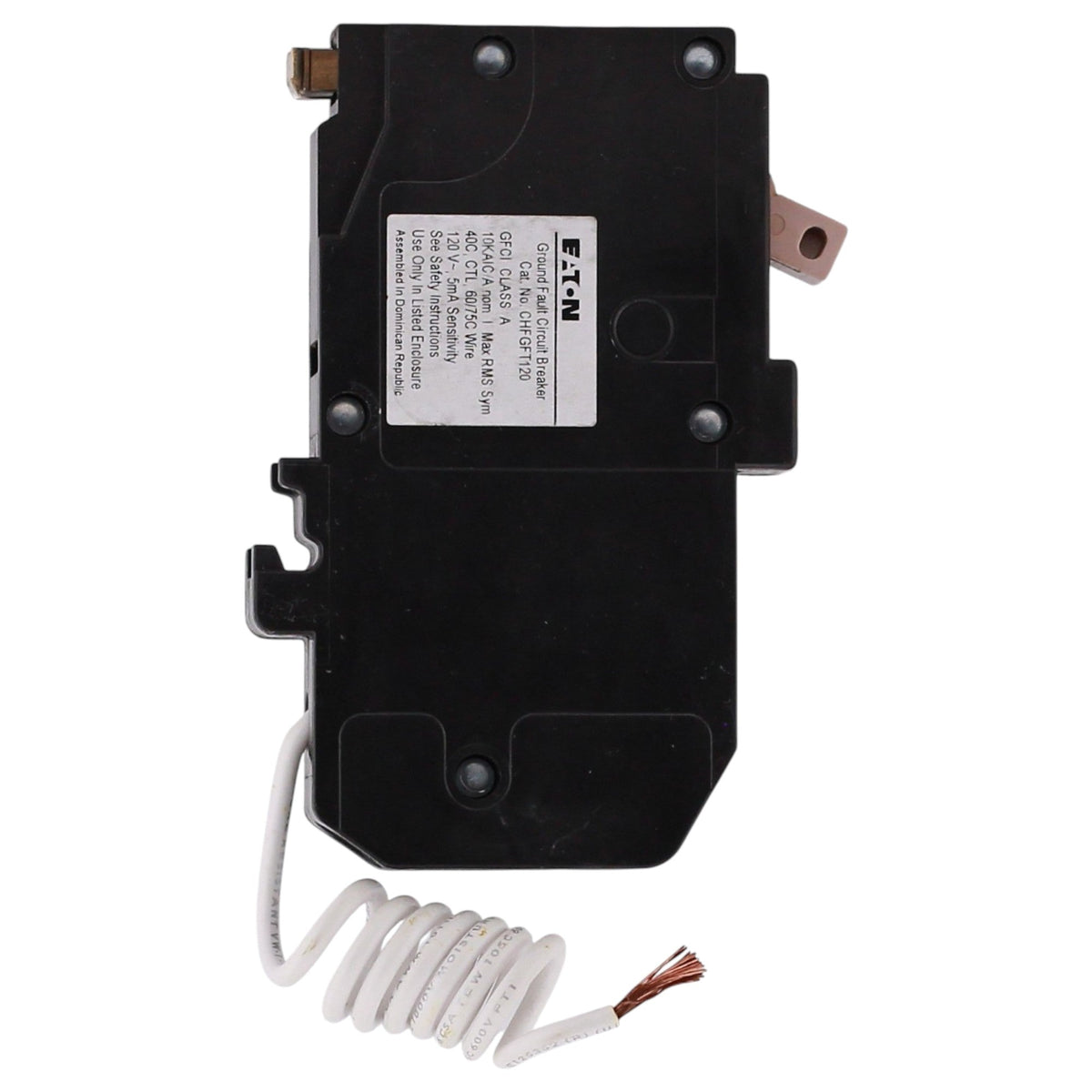 Eaton CH, CHFGFT120, 20A, 1P, 120/240V, GFCI, Pigtail Neutral, Circuit Breaker - Image 4