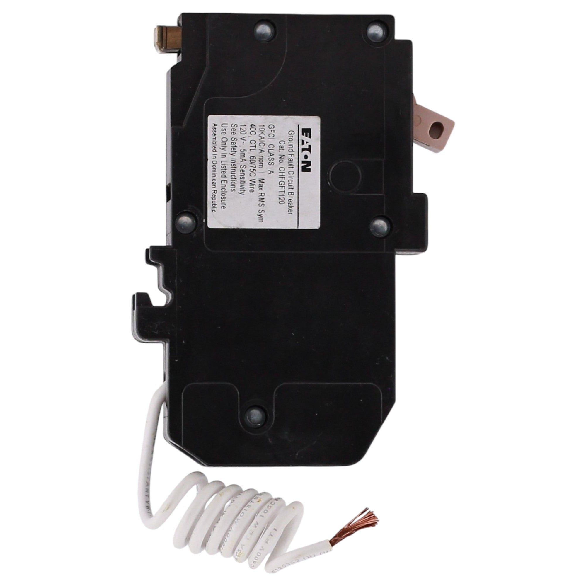 Eaton CH, CHFGFT120, 20A, 1P, 120/240V, GFCI, Pigtail Neutral, Circuit Breaker - Image 4