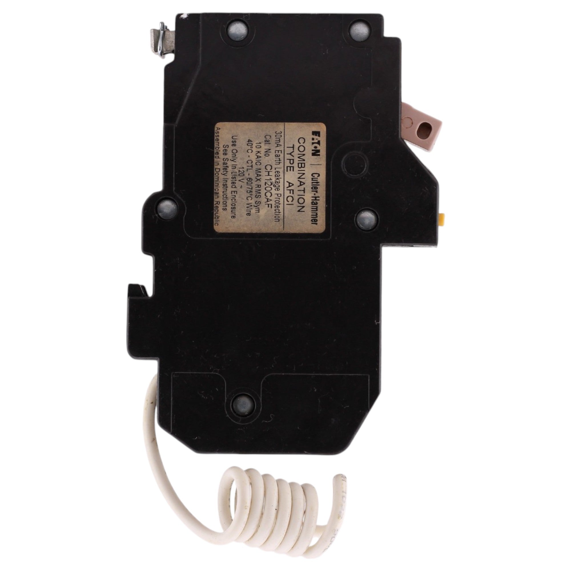 Eaton CH, CH120CAF, 20A, 1P, 120/240V, AFCI, Pigtail Neutral, Circuit Breaker - Image 5