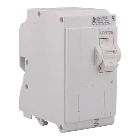 Leviton LB245-T 45A 2P 120/240V Standard Plug-On Neutral Circuit Breaker