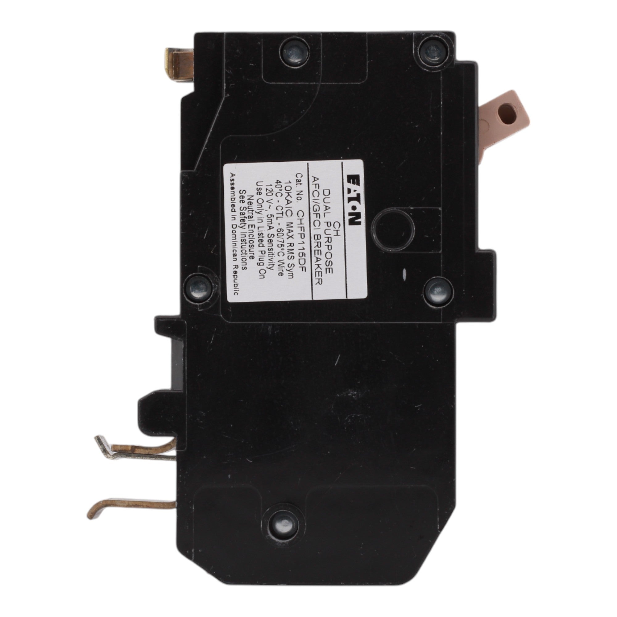 Eaton CHFPAFGF115CS 15 Amps 120 Volts Single Pole All in One Arc Fault/Ground Fault Breaker for CH Panels - Image 5