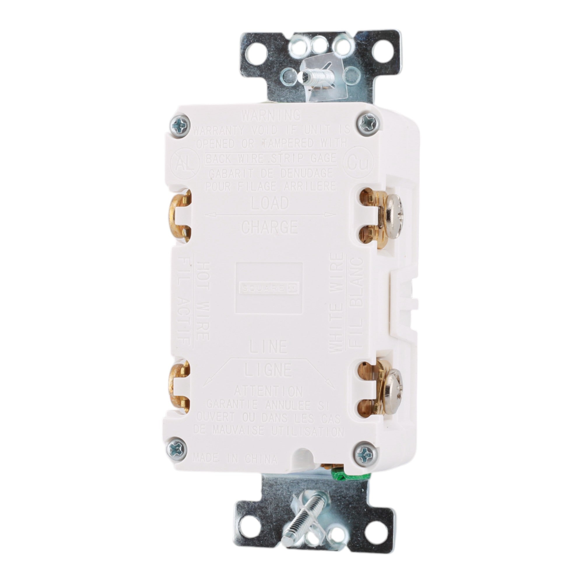Square D SQR51103WH 15A 125V Tamper/Weather Resistant GFCI Outlet - Image 6