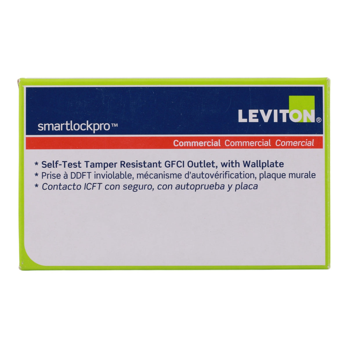 Leviton GFTR2-W 20A 125V Self-Test Tamper-Resistant GFCI Outlet, White, Back & Side Wired - Image 6