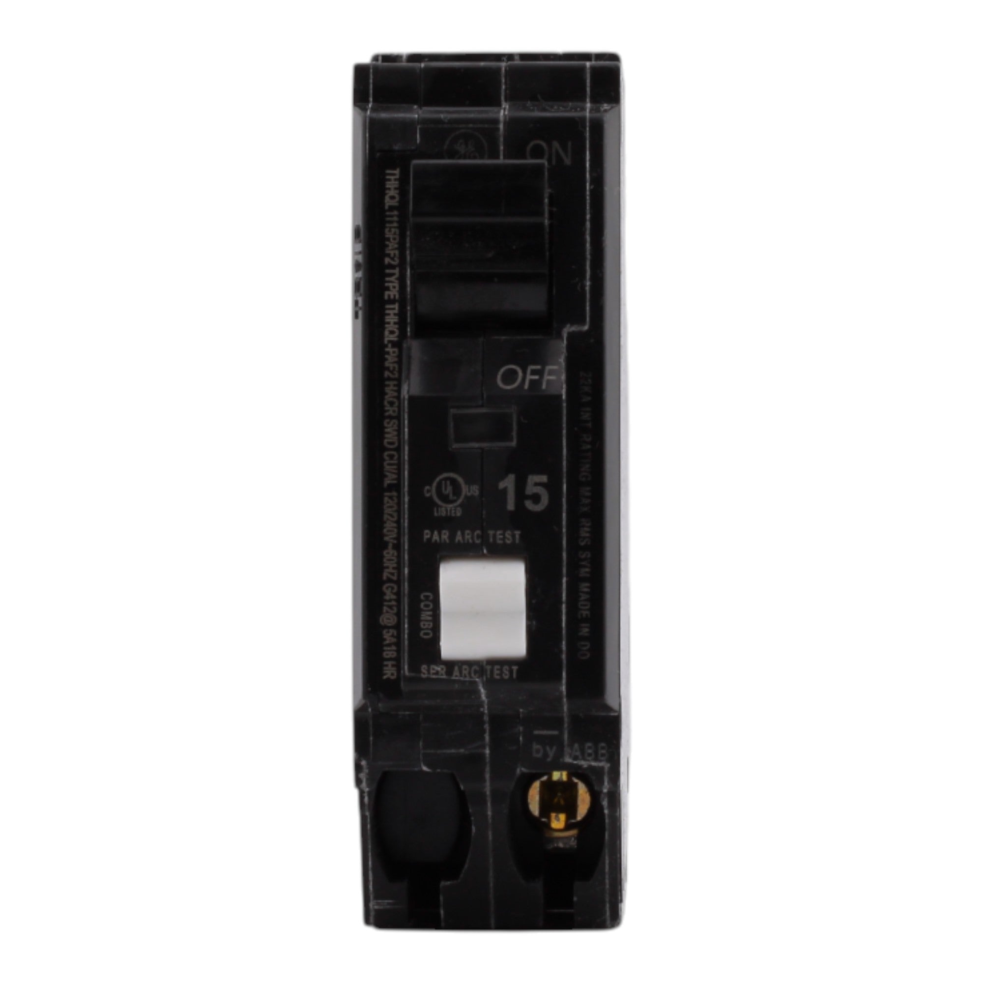 GE Q-Line THHQL1115PAF2 15A 1P 120V AFCI Plug-On Neutral Circuit Breaker - Image 4