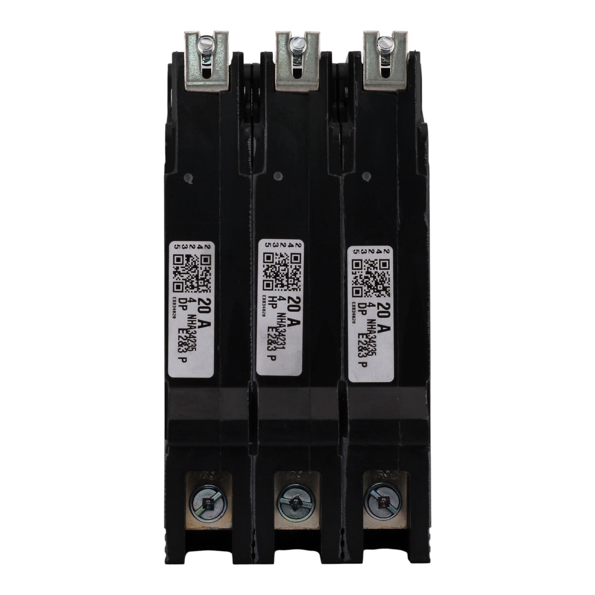 Square D E-Frame EDB34020 20A 3P 480Y/277V 25kA Bolt-On Circuit Breaker - Image 6
