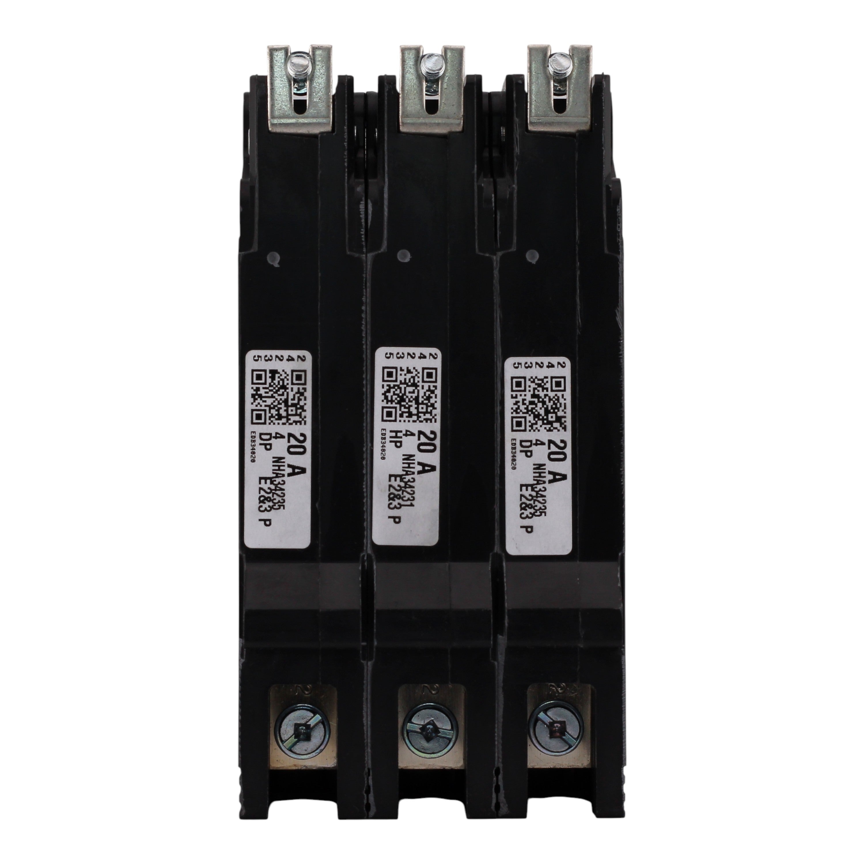 Square D E-Frame EDB34020 20A 3P 480Y/277V 25kA Bolt-On Circuit Breaker - Image 6