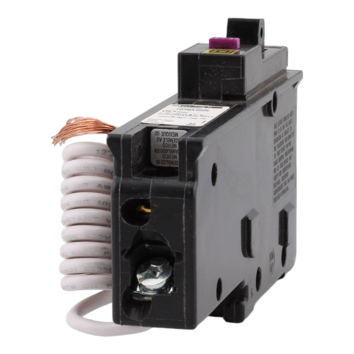 Square D HOM120DF 20 Amp Single Pole 120V Pigtail-Neutral AFCI/GFCI Dual Function Circuit Breaker UL - Image 8