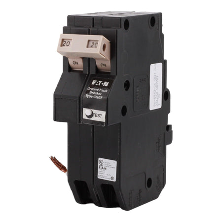 Eaton CHN220GF 20 Amp Double Pole 240V Pigtail-Neutral GFCI Ground Fault Circuit Breaker UL - Image 3