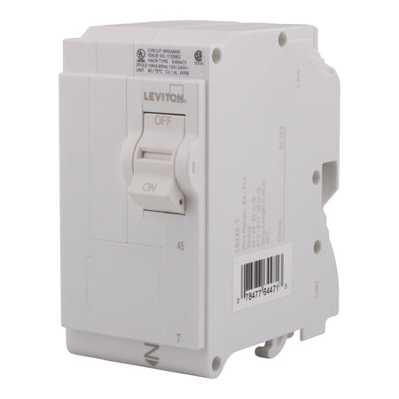Leviton LB245-T 45A 2P 120/240V Standard Plug-On Neutral Circuit Breaker - Image 2