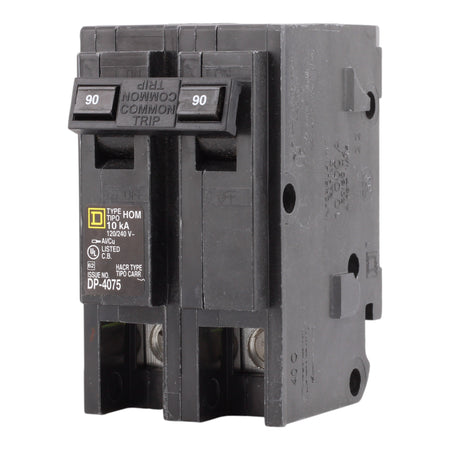 Square D Homeline HOM290 90A 2P 120/240V Standard Plug-In Circuit Breaker - Image 5