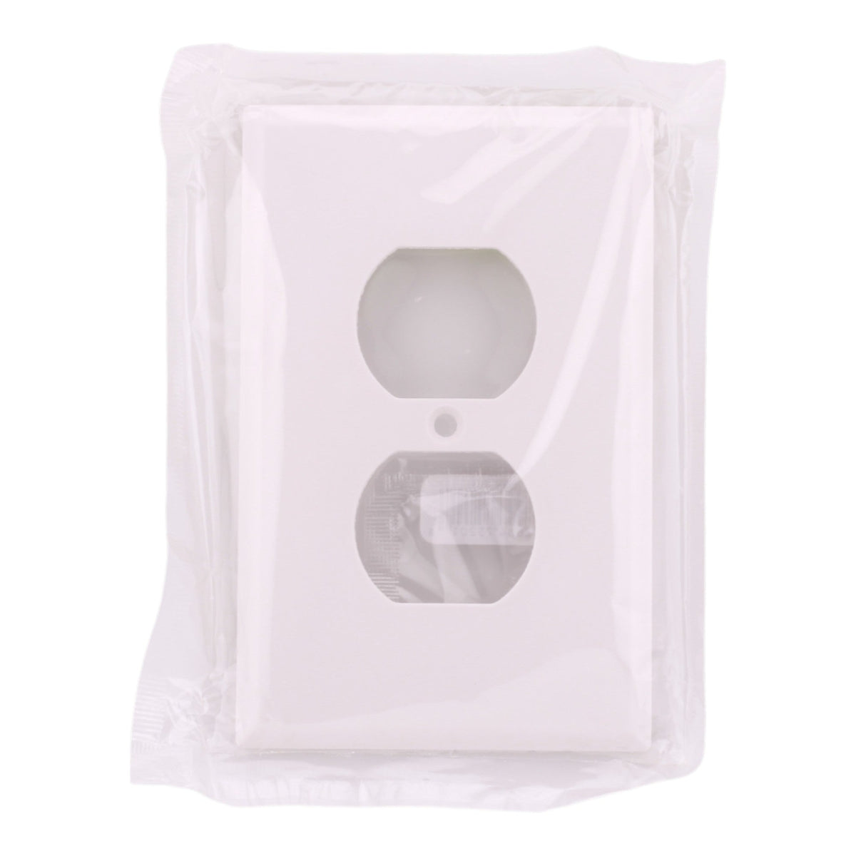 Eaton PACK-25 2032W-BOX Mid-Size 1-Gang Duplex Receptacle Wallplate White Thermoset - Image 2
