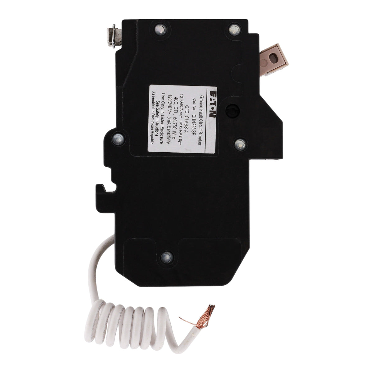 Eaton CH CHN225GF 25A 2P 120/240V GFCI 5mA Plug-In Circuit Breaker - Image 5