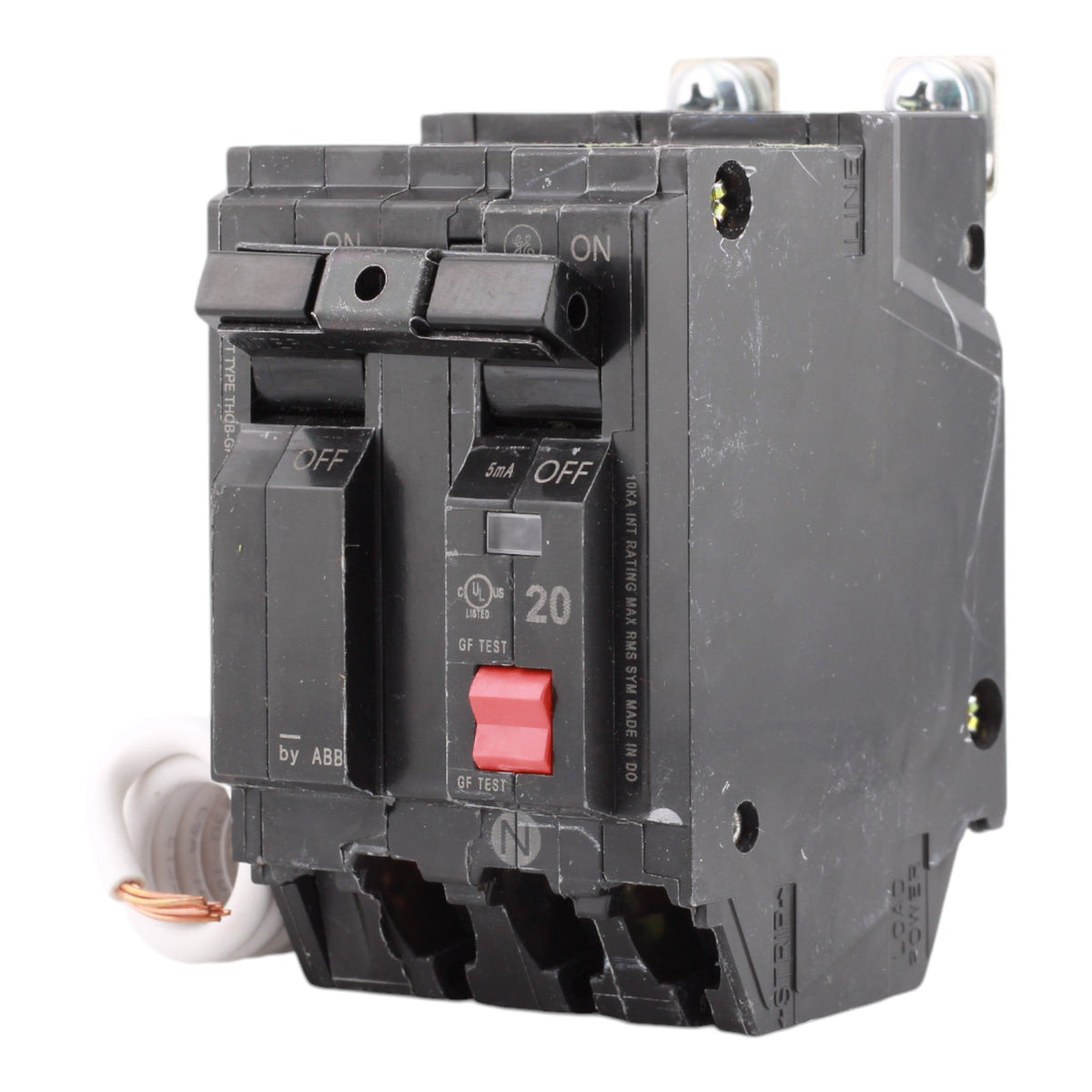 GE THQB2120GFT 20 Amp Double Pole 120/240V Bolt-On GFCI Ground Fault Circuit Breaker UL - Image 3
