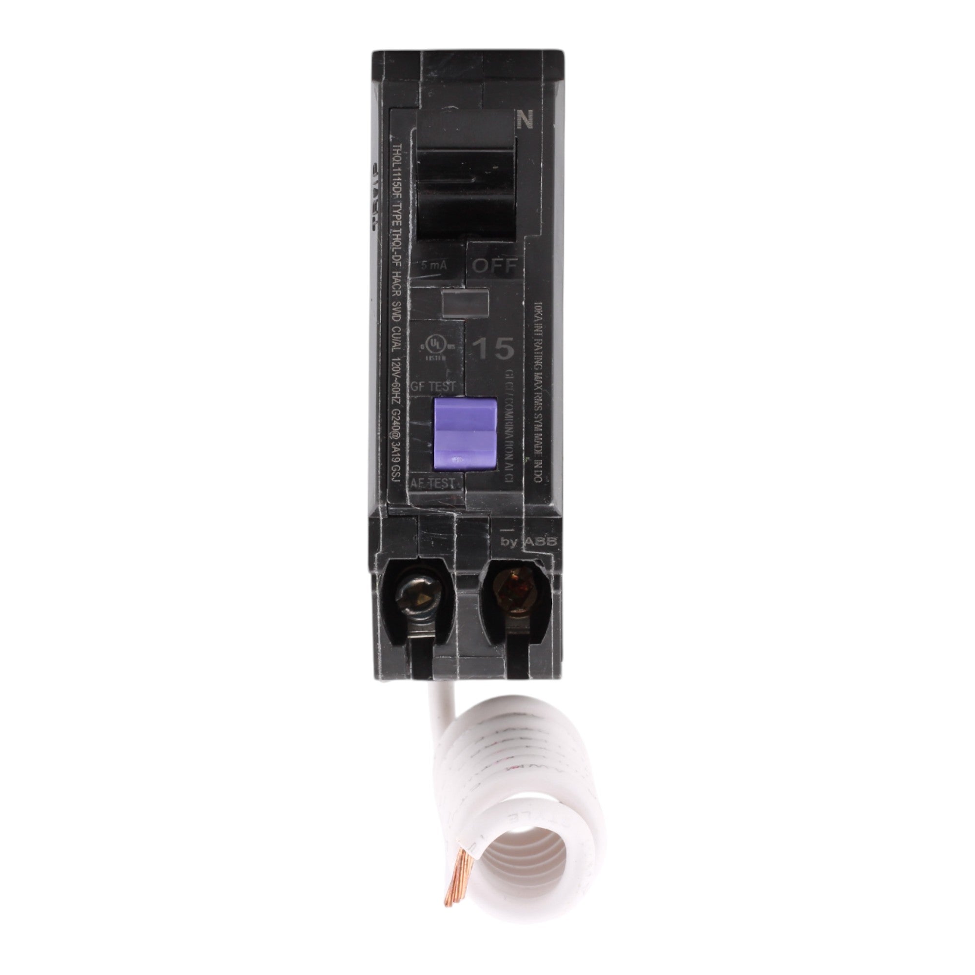 GE THQL1115DFP 15A 120V 1-pole Dual AFCI/GFCI Breaker Pigtail UL - Image 2