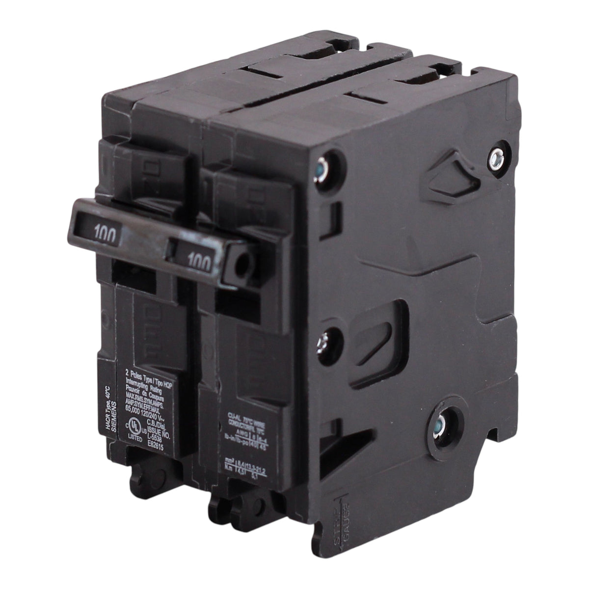 Siemens QP, Q2100HH, 100A, 2P, 120/240V, 65kAIC, Thermal Magnetic, Circuit Breaker - Image 2