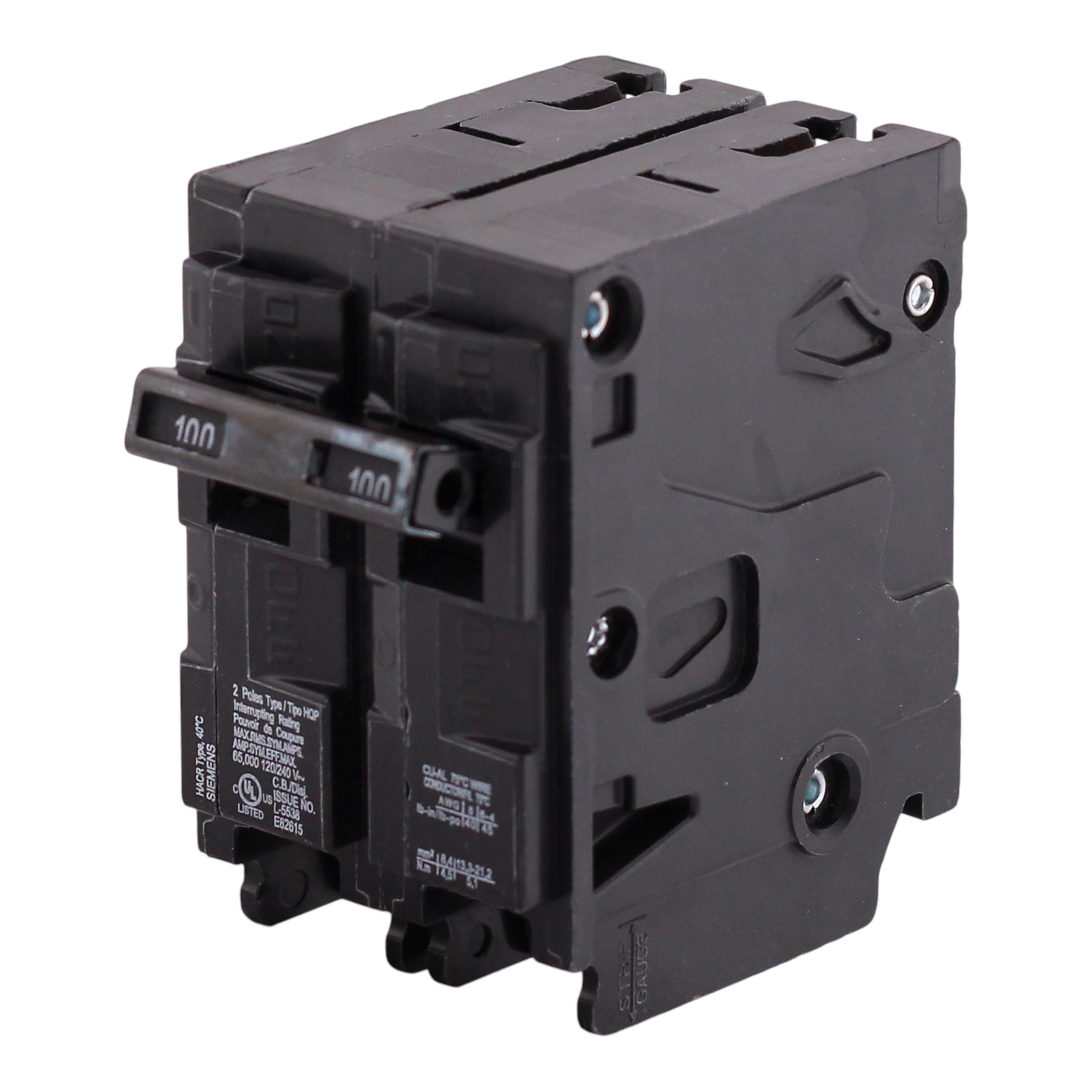 Siemens QP, Q2100HH, 100A, 2P, 120/240V, 65kAIC, Thermal Magnetic, Circuit Breaker - Image 2