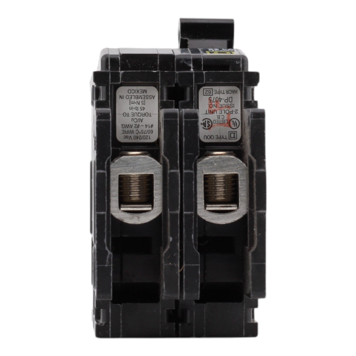 Square D QOU220VH 20 Amps 120/240 Volts Two Pole Standard Circuit Breaker Unit Mount - Image 7