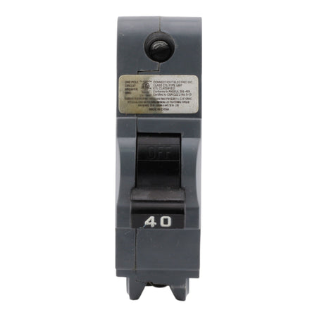 Connecticut Electric UBIF-40NB 40A 1P FPE Replacement Bolt-On Circuit Breaker - Image 2